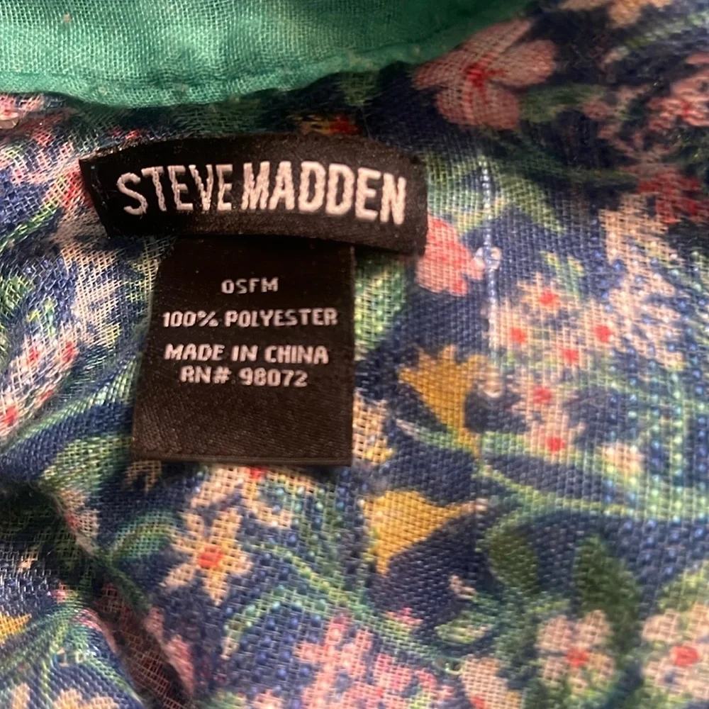 Steve Madden Duster Jacket Blue Green Cover Up Festival Boho Romantic Fairy